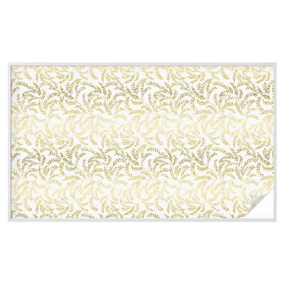 Naklejka na okno mleczna witraż Roślinny wzór