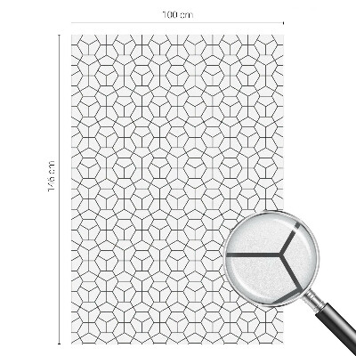 Folia okienna zapewniająca prywatność Geometryczne kostki