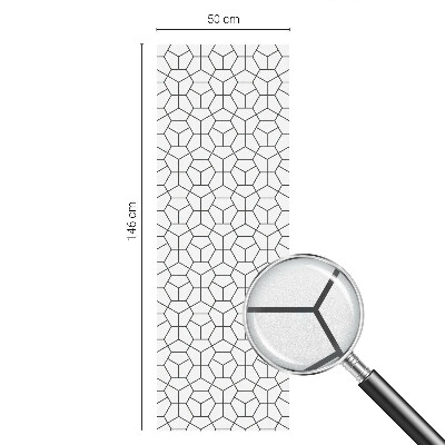 Folia okienna zapewniająca prywatność Geometryczne kostki