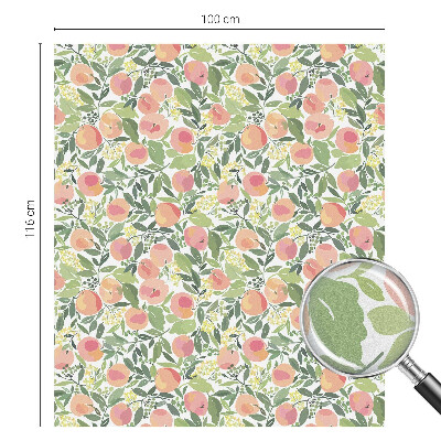 Mleczna naklejka na okno Owocowy wzór