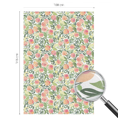 Mleczna naklejka na okno Owocowy wzór