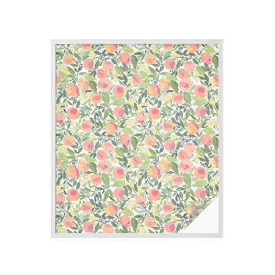 Mleczna naklejka na okno Owocowy wzór