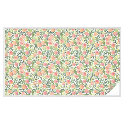 Mleczna naklejka na okno Owocowy wzór