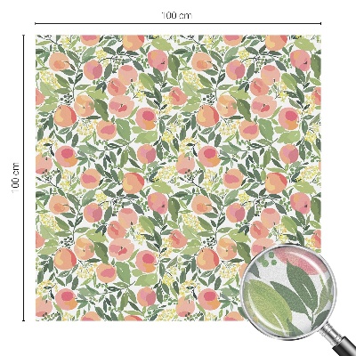 Mleczna naklejka na okno Owocowy wzór