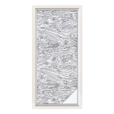 Folia okienna zapewniająca prywatność Linie drewna