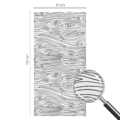 Folia okienna zapewniająca prywatność Linie drewna