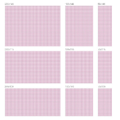 Naklejka na okno dająca prywatność Pastelowa kratka