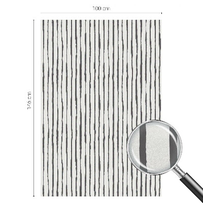 Mleczna naklejka na okno Pionowe pasy