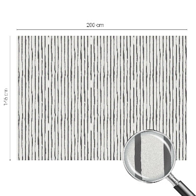 Mleczna naklejka na okno Pionowe pasy