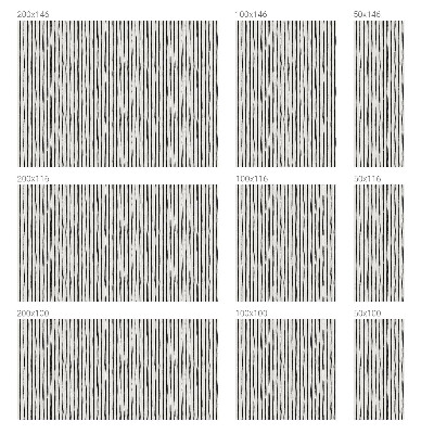 Mleczna naklejka na okno Pionowe pasy