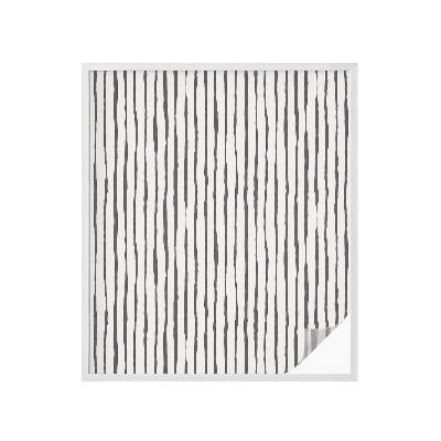 Mleczna naklejka na okno Pionowe pasy