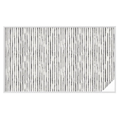 Mleczna naklejka na okno Pionowe pasy