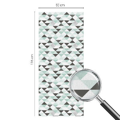 Folia dekoracyjna na okna Trójkątne wzory