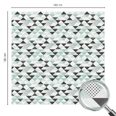 Folia dekoracyjna na okna Trójkątne wzory