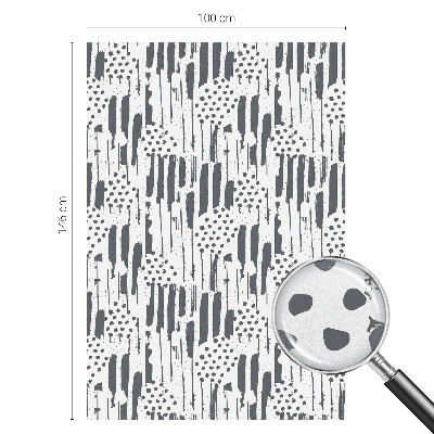 Folia okienna zapewniająca prywatność Pasy i kropki