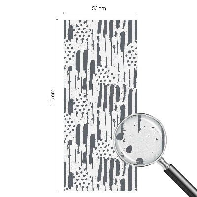 Folia okienna zapewniająca prywatność Pasy i kropki