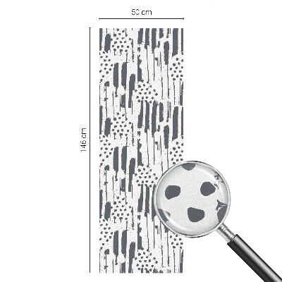 Folia okienna zapewniająca prywatność Pasy i kropki