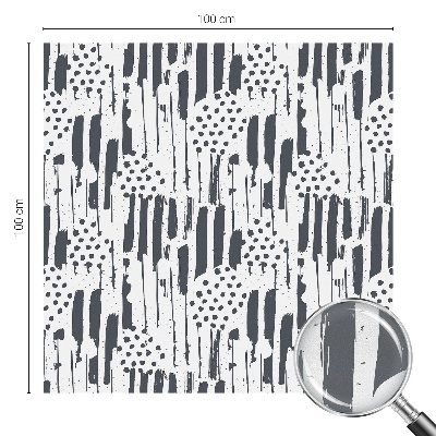 Folia okienna zapewniająca prywatność Pasy i kropki