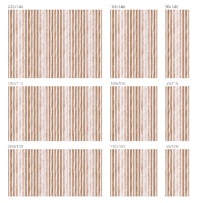 Mleczna naklejka na okno Brązowe pasy