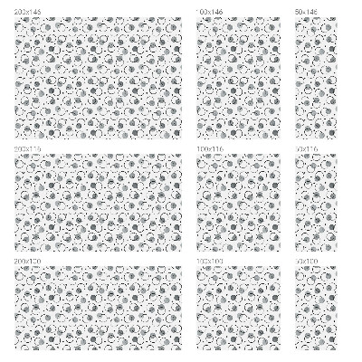 Naklejka na okno mleczna witraż Szare koła