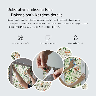 Folia dekoracyjna na okna Geometryczne linie