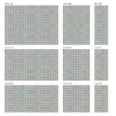 Folia okienna zapewniająca prywatność Geometryczna symetria