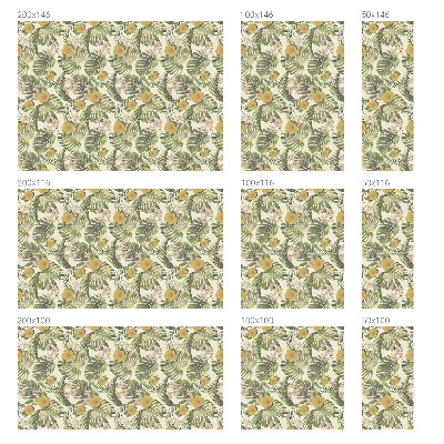 Mleczna naklejka na okno Tropikalny motyw