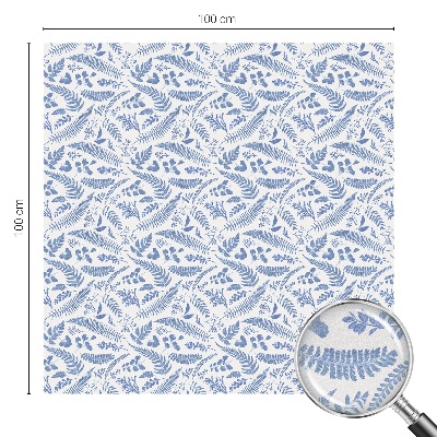 Naklejka na okno mleczna witraż Liście paproci