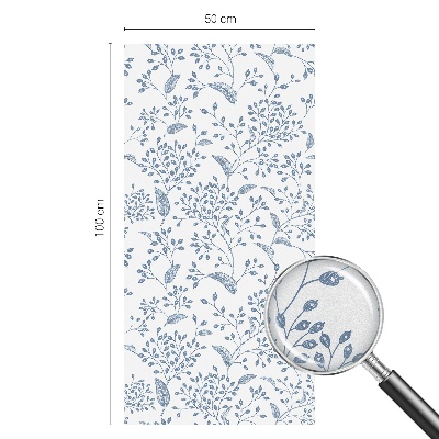 Folia dekoracyjna na okna Roślinny motyw