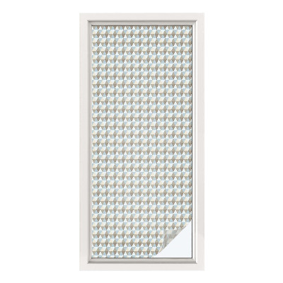 Folia okienna zapewniająca prywatność Geometryczne trójkąty