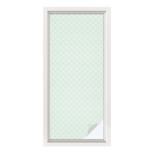 Naklejka na okno mleczna witraż Pastelowa symetria