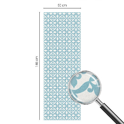 Naklejka na okno dająca prywatność Niebieskie ornamenty