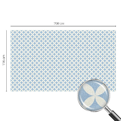 Mleczna naklejka na okno Geometryczna elegancja