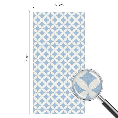 Mleczna naklejka na okno Geometryczna elegancja