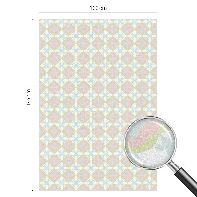 Mleczna naklejka na okno Pastelowy ornament