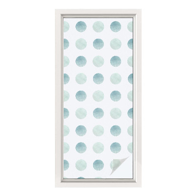 Naklejka na okno dająca prywatność Delikatne kręgi