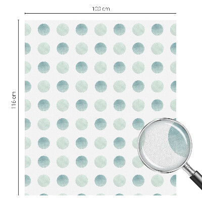 Naklejka na okno dająca prywatność Delikatne kręgi