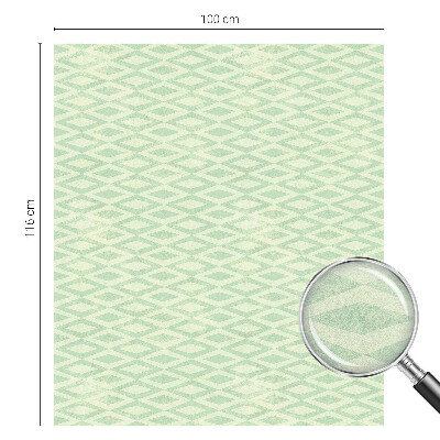 Folia dekoracyjna na okna Zielone romby