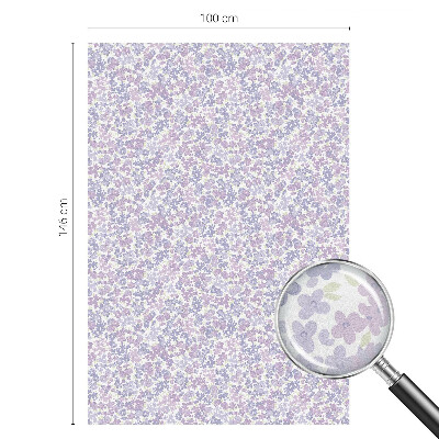 Mleczna naklejka na okno Kwiatowa lekkość