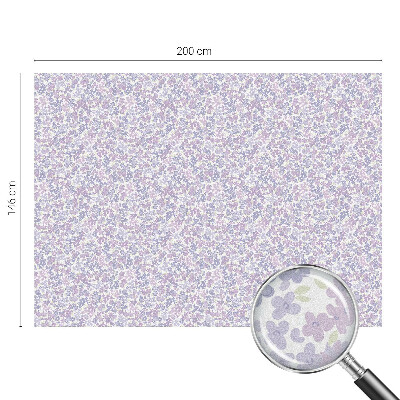 Mleczna naklejka na okno Kwiatowa lekkość