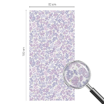 Mleczna naklejka na okno Kwiatowa lekkość