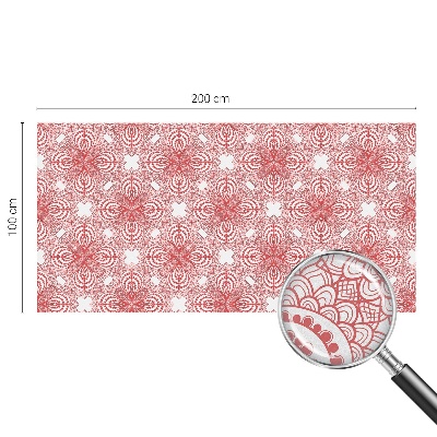 Naklejka na okno mleczna witraż Koronkowe wzory