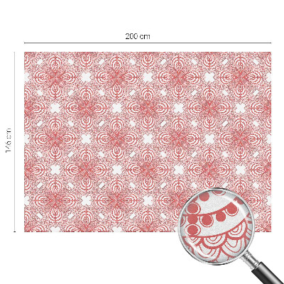 Naklejka na okno mleczna witraż Koronkowe wzory