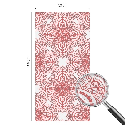 Naklejka na okno mleczna witraż Koronkowe wzory