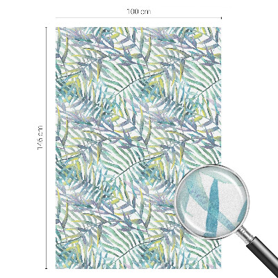 Folia okienna zapewniająca prywatność Tropikalna akwarela