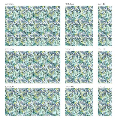 Folia okienna zapewniająca prywatność Tropikalna akwarela