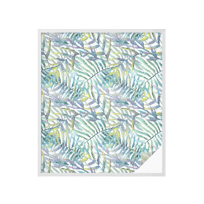 Folia okienna zapewniająca prywatność Tropikalna akwarela