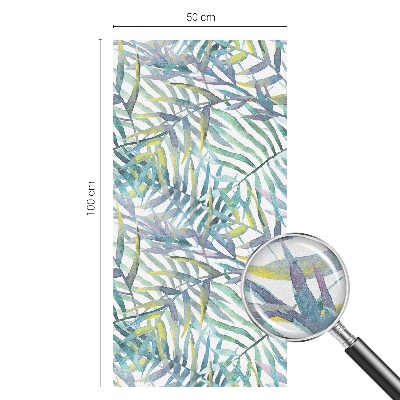 Folia okienna zapewniająca prywatność Tropikalna akwarela