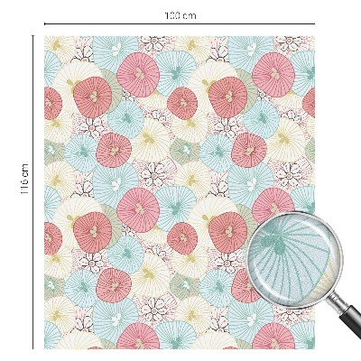 Folia dekoracyjna na okna Kwiaty pastelowe