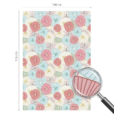 Folia dekoracyjna na okna Kwiaty pastelowe